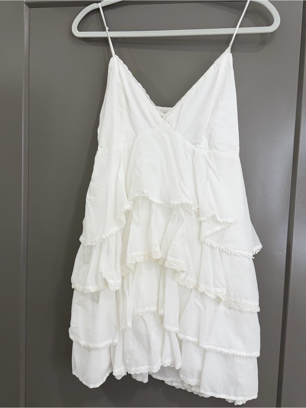 V-Neck Ruffle Tiered Mini Dress - Picture 3 of 5